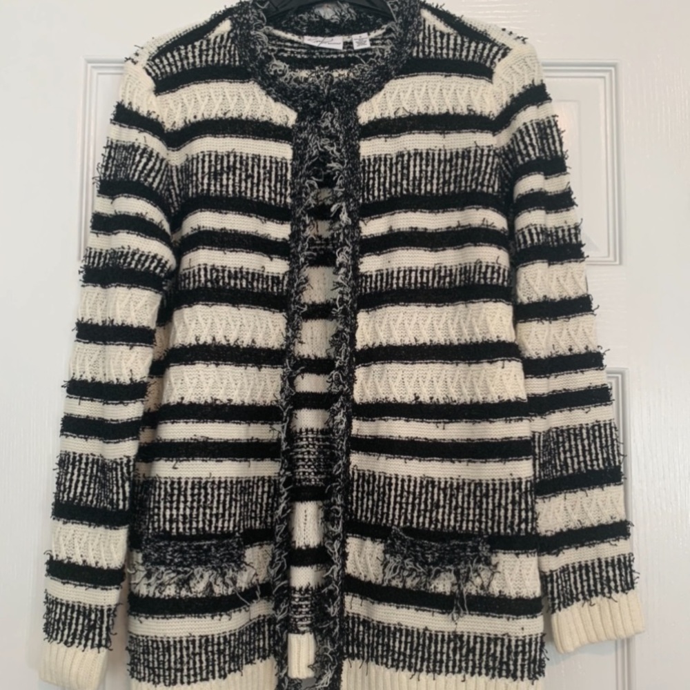 Small Kim Rogers Black and White Vest